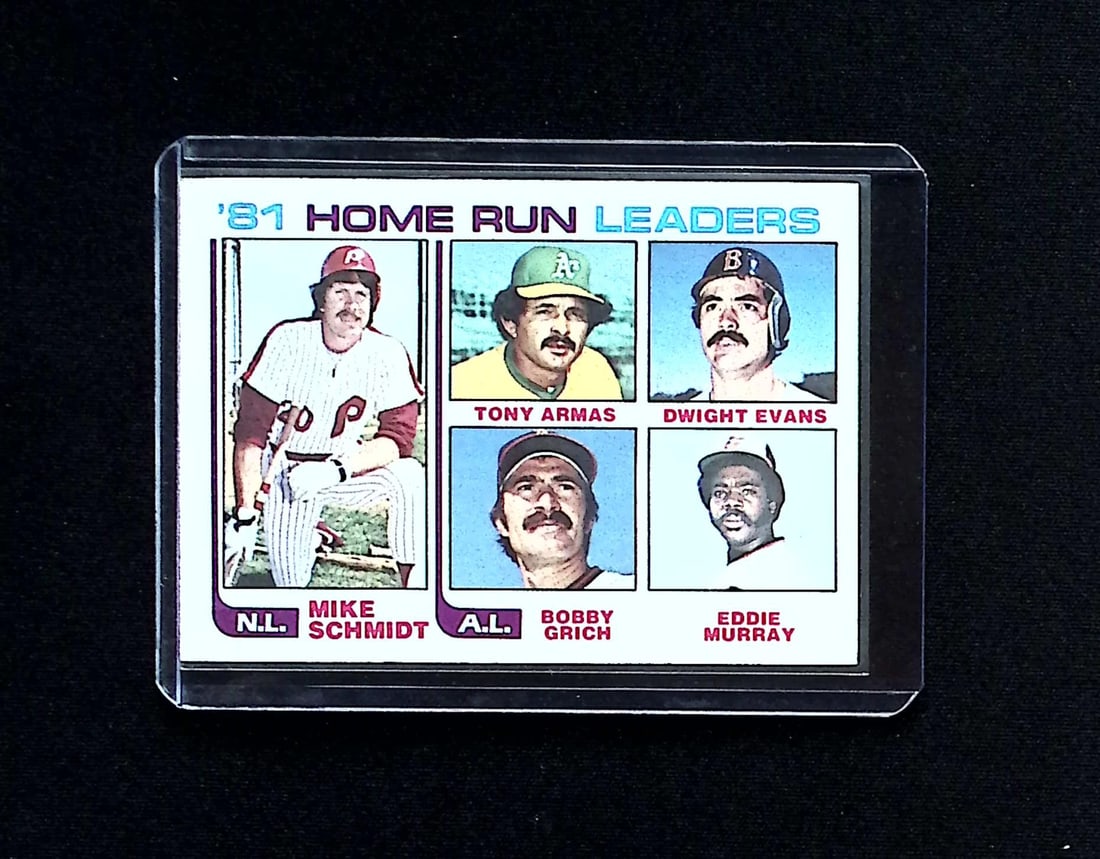 81 Home Run Leaders 1982 Topps #162: Topps, Bowman, & Fanatics Baseball MLB Trading & Sports Cards, Sports Cards for Sale Near Me, World Series & Hall of Fame Players Memorabilia, Refractors, X-Fractors, Numbered, SP, SSP, Valuable Aucti