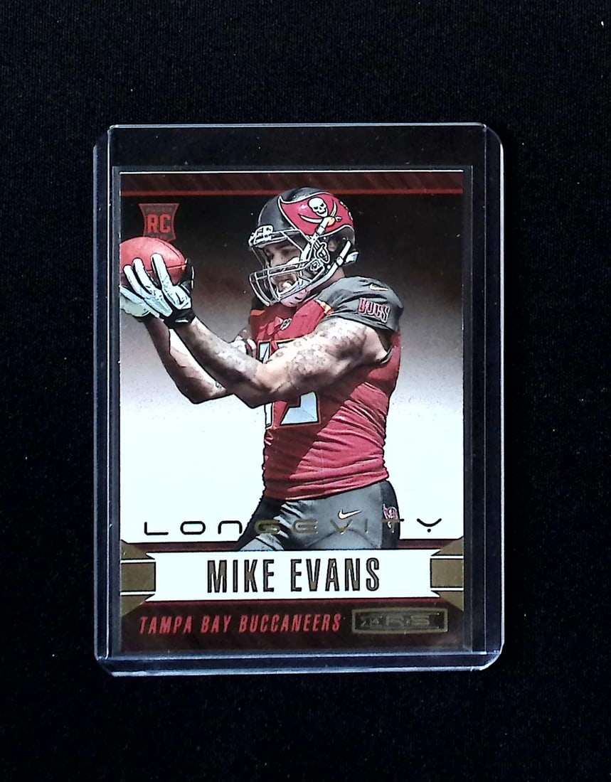 Mike Evans Rookie Card Longevity 2014 Rookies & Stars #175 Tampa Bay Buccaneers: Panini, Donruss Optic, & Donruss Select, Prizm, Mosaic, Contenders, Zenith, Phoenix, Illusions, Absolute, Rookie NFL Sports Trading Cards, SP, SSP, Cards, Football Cards for Sale Near Me, Superbowl & 