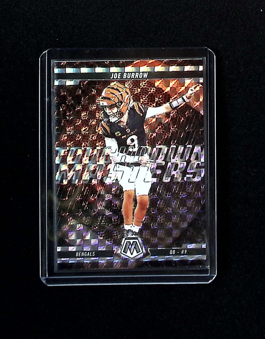 Joe Burrow Touchdown Masters Silver Mosaic Prizm 2025 Panini Mosaic #3 Bengals: Panini, Donruss Optic, & Donruss Select, Prizm, Mosaic, Contenders, Zenith, Phoenix, Illusions, Absolute, Rookie NFL Sports Trading Cards, SP, SSP, Cards, Football Cards for Sale Near Me, Superbowl & 