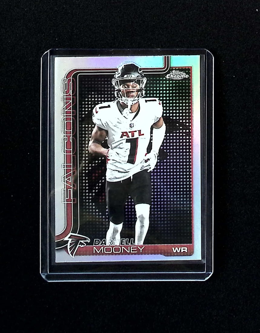 Darnell Mooney Lightboard Logo SSP 2025 Topps Chrome #11 Atlanta Falcons: Topps & Bowman Football NFL Trading Sports Cards, Sports Cards for Sale Near Me, Super Bowl & Hall of Fame Player Cards, Resurgence, Composite, SP, SSP, Valuable Auction Memorabilia Lots For Sale On L