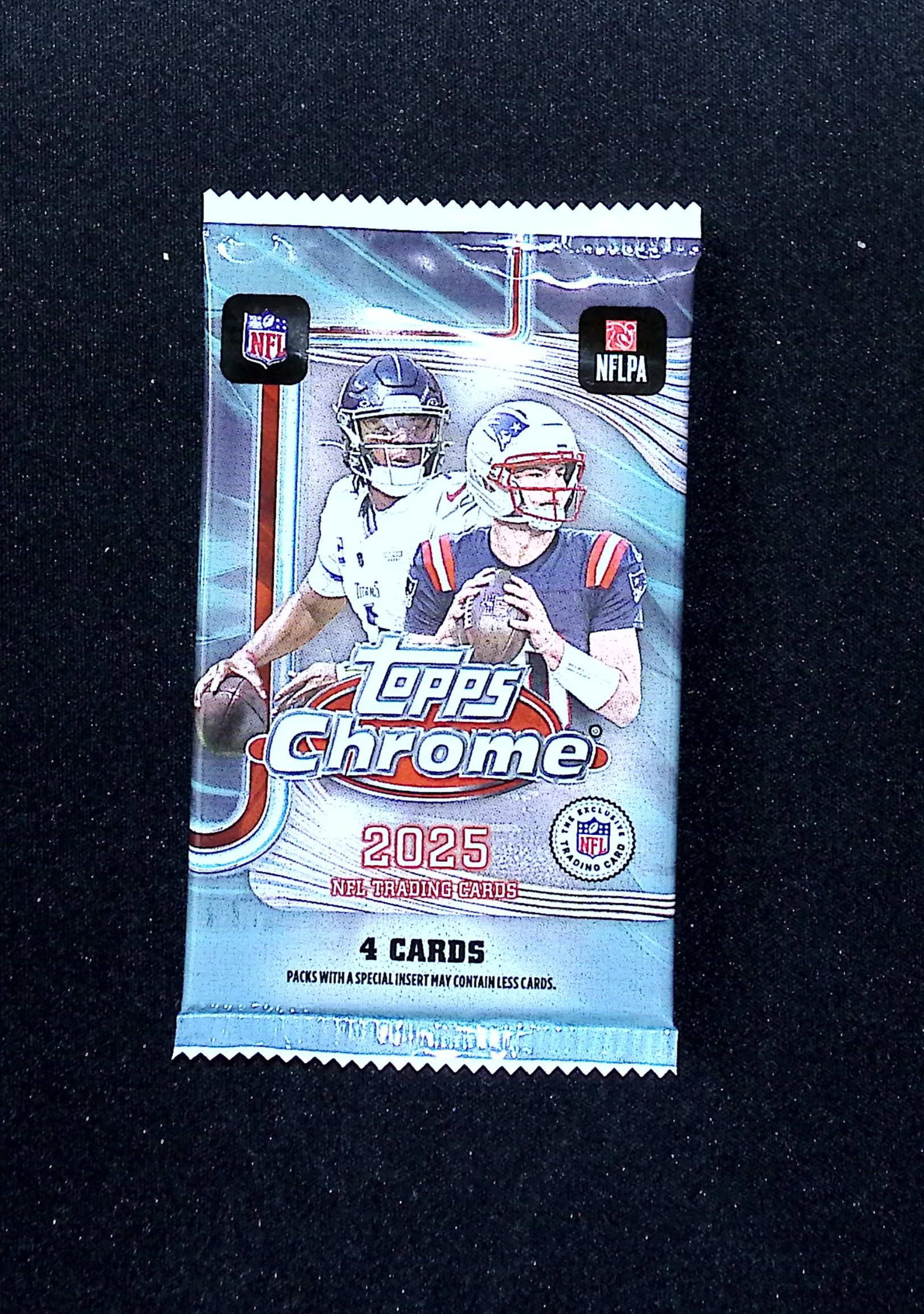 2025 Topps Chrome Football Blaster Box Pack: Topps Football NFL Trading & Sports Cards, Refractors, Prism Refractors, X-Fractors, Sports Cards for Sale Near Me, Super Bowl & Hall of Fame Players, Autographs, SP, SSP, Valuable Auction Memorabilia