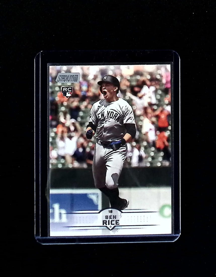 Ben Rice Rookie Card 2025 Topps Stadium Club #196 New York Yankees: Topps, Bowman, & Fanatics Baseball MLB Trading & Sports Cards, Sports Cards for Sale Near Me, World Series & Hall of Fame Players Memorabilia, Refractors, X-Fractors, Numbered, SP, SSP, Valuable Aucti