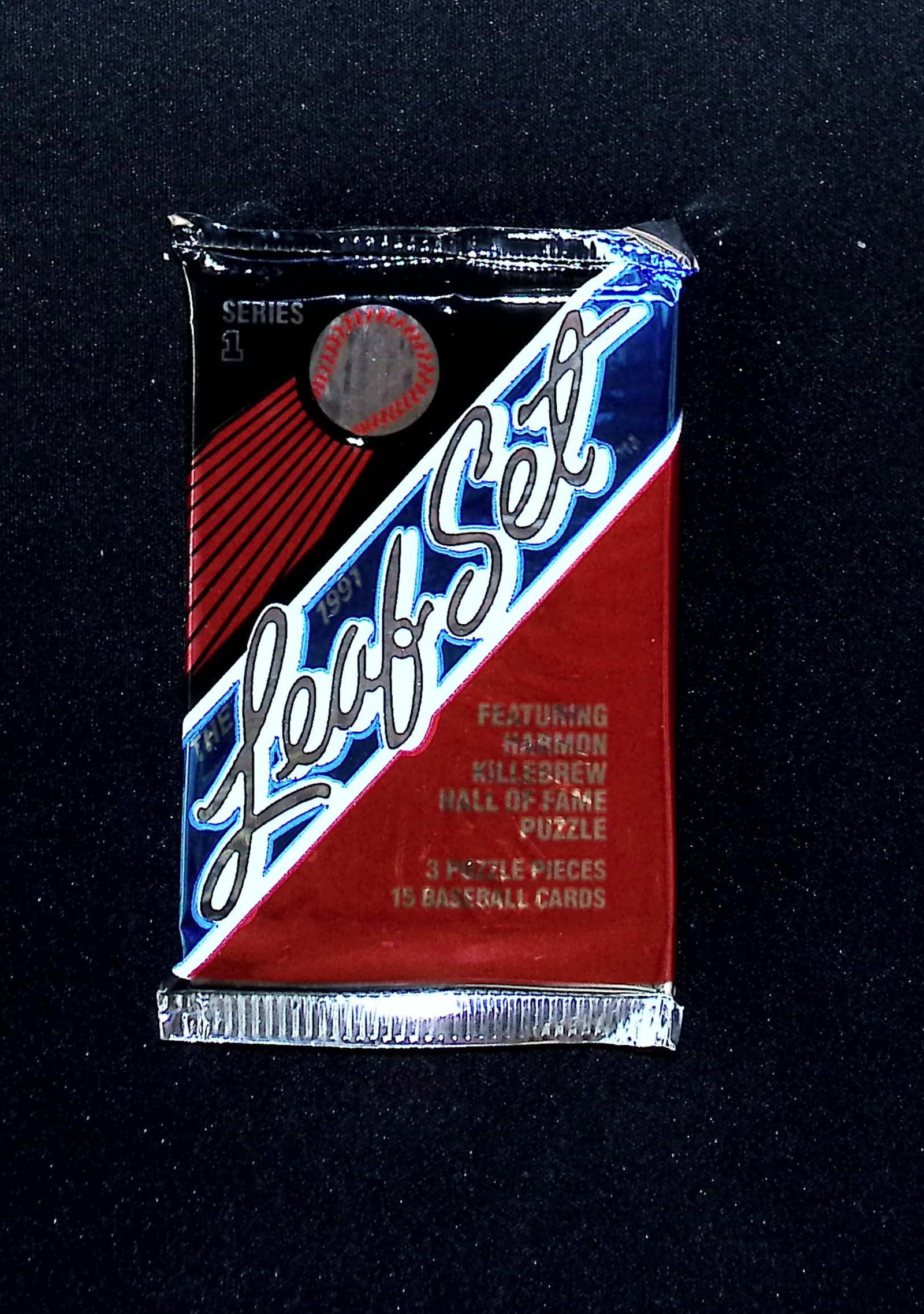 1991 Leaf Set Series 1 Baseball Retail Box Wax Pack - Featuring Harmon Killebrew HOF Puzzle: Leaf MLB Baseball Trading & Sports Cards & Memorabilia, Chipper Jones, Ken Griffey, Jr., Frank Thomas, Bo Jackson, Cal Ripken, Nolan Ryan, Craig Biggio Rookie Card, Dwight Gooden, Rickey Henderson, Pa