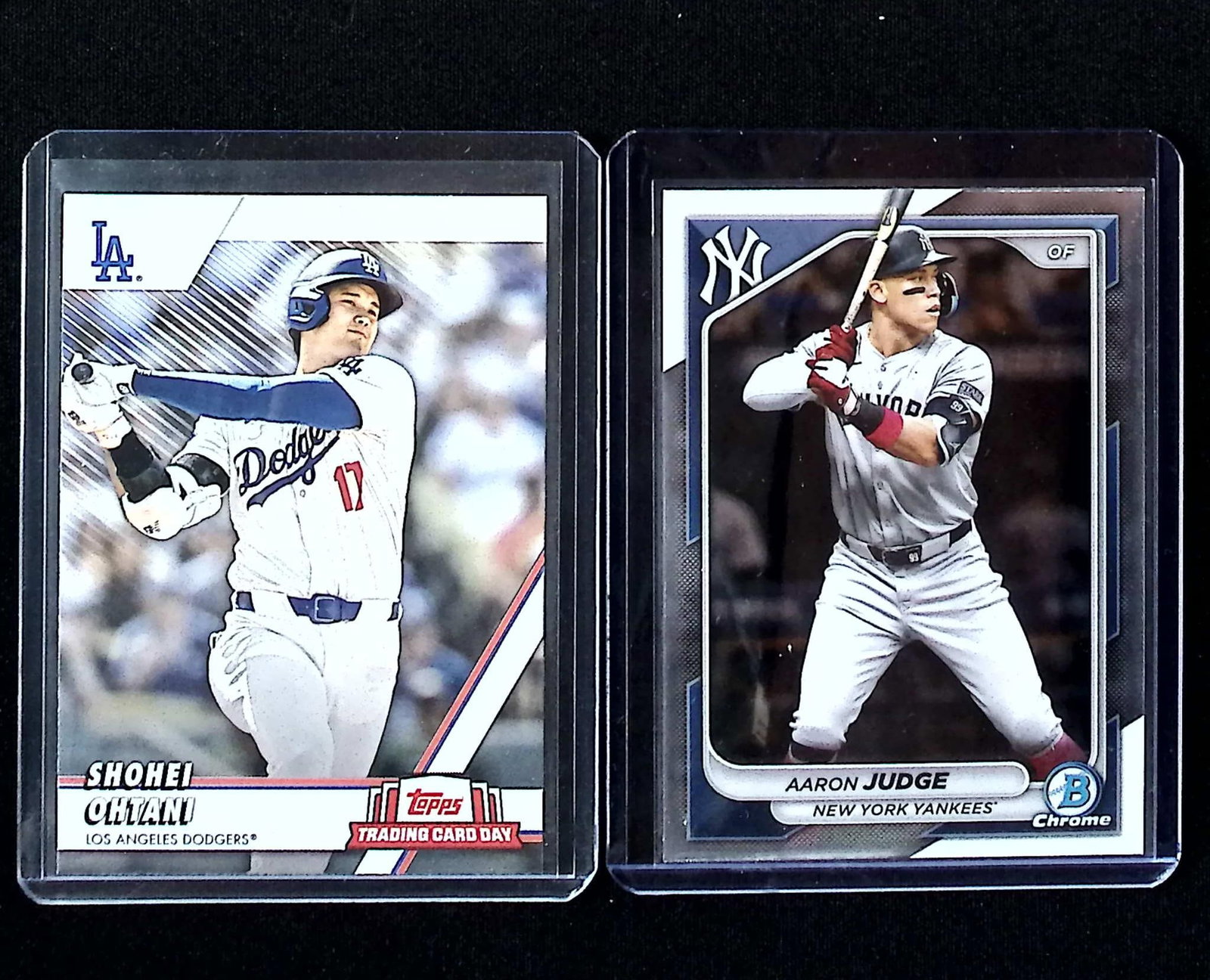 Shohei Ohtani & Aaron Judge Lot 2024 Bowman Chrome & Topps National Trading Card Day: Topps, Bowman, & Fanatics Baseball MLB Trading & Sports Cards, Sports Cards for Sale Near Me, World Series & Hall of Fame Players Memorabilia, Refractors, X-Fractors, Numbered, SP, SSP, Valuable Aucti