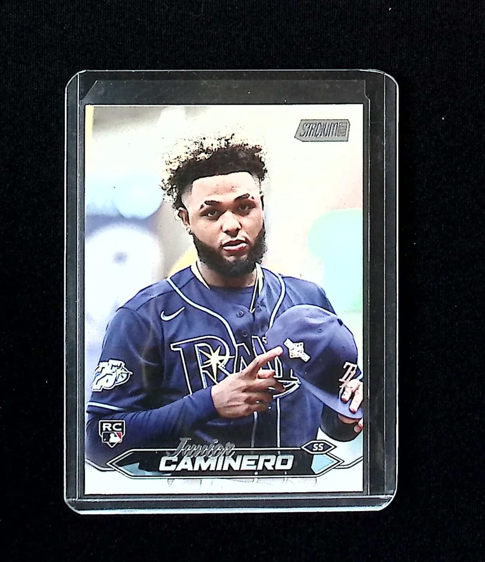 Junior Caminero Rookie Card 2024 Topps Stadium Club #223 Tampa Bay Rays: Topps, Bowman, & Fanatics Baseball MLB Trading & Sports Cards, Sports Cards for Sale Near Me, World Series & Hall of Fame Players Memorabilia, Refractors, X-Fractors, Numbered, SP, SSP, Valuable Aucti
