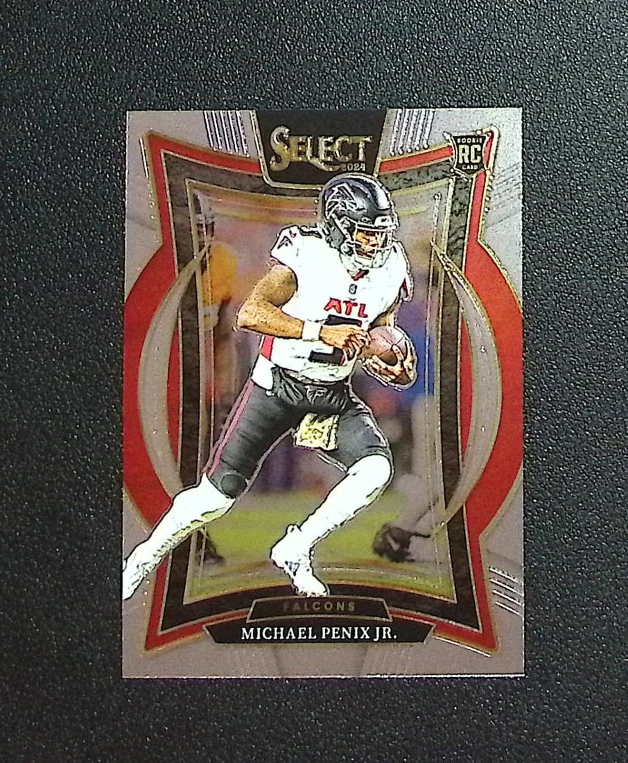 Michael Penix Jr. Rookie Card 2024 Panini Select #80 Atlanta Falcons: Panini, Donruss Optic, & Donruss Select, Prizm, Mosaic, Contenders, Zenith, Phoenix, Illusions, Absolute, Rookie NFL Sports Trading Cards, SP, SSP, Cards, Football Cards for Sale Near Me, Superbowl & 