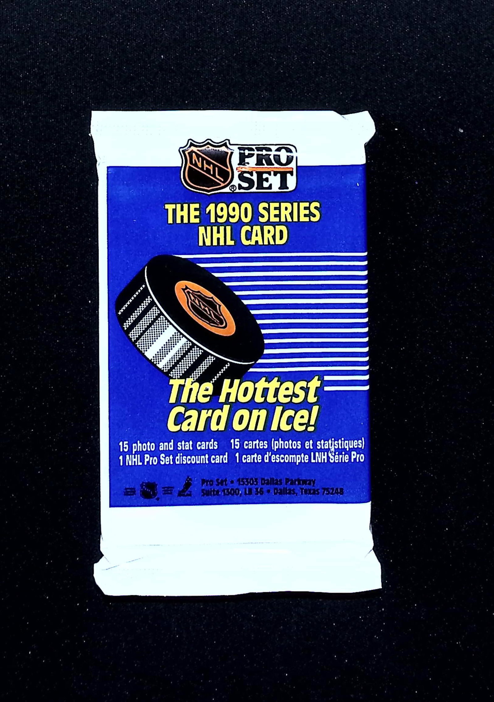 1990 Pro Set Vintage Hockey Cards Retail Box Pack Sports Cards Brett Hull Ray Bourque: 1991 Pro Set Vintage Hockey Card Factory Sealed Retail Box Pack Sports Cards