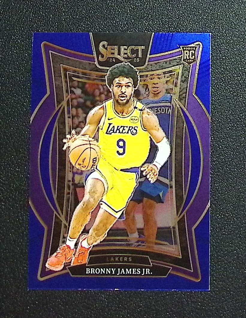 Bronny James Jr. Rookie Card 2024-25 Panini Select #90 Los Angeles Lakers: Panini, Donruss Optic, Donruss Select, Prizm, Mosaic, Contenders, Revolution, Phoenix, NBA Hoops, Rookie NFL Sports Trading Cards, Silver, SP, SSP, Wave Prizms, Numbered Cards, Basketball sports Cards