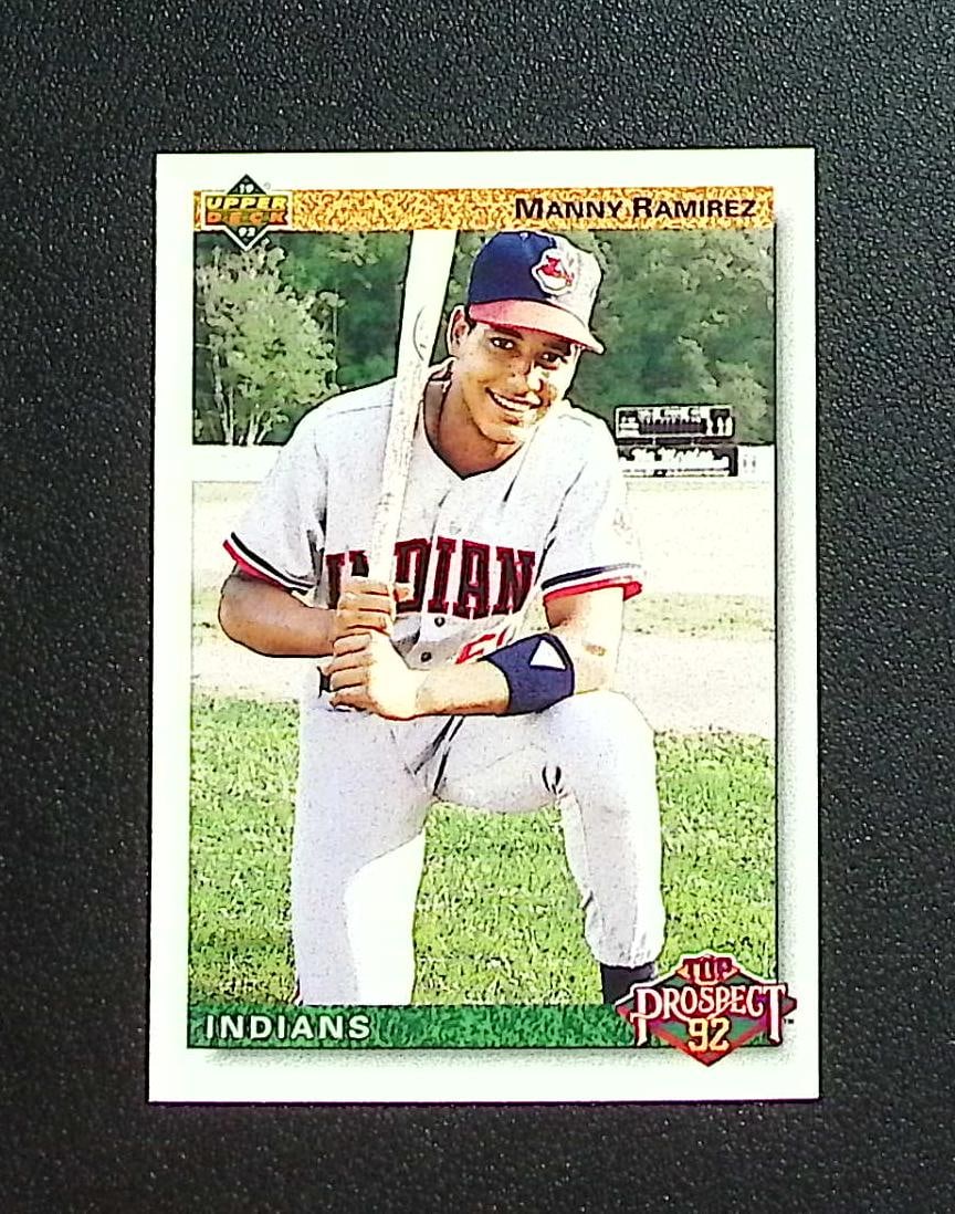 Manny Ramirez Top Prospect 1991 Upper Deck #63: Upper Deck Baseball MLB Trading & Sports Cards, Old Sports Cards for Sale Near Me, Auction Memorabilia Lots for Sale On Line, World Series & Hall of Fame Players