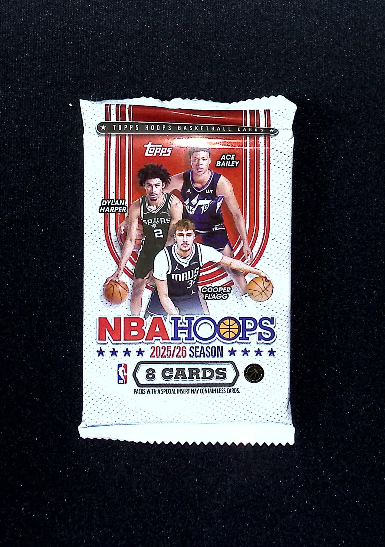 2025 Topps NBA Hoops Basketball BLASTER BOX PACK: Cooper Flagg & Kon Kneuppel Rookie Cards (1 of 1)