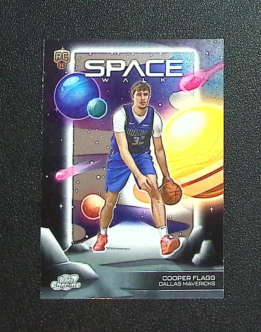 Cooper Flagg Rookie Card Space Walk 2025-26 Topps Cosmic Chrome #SW-6: Topps & Bowman Basketball NBA Trading & Sports Cards, Sports Cards for Sale Near Me, Chrome, Refractor, SP, SSP, Valuable Auction Memorabilia Lots Sold On Line, NBA Championship & Hall of Fame Player 
