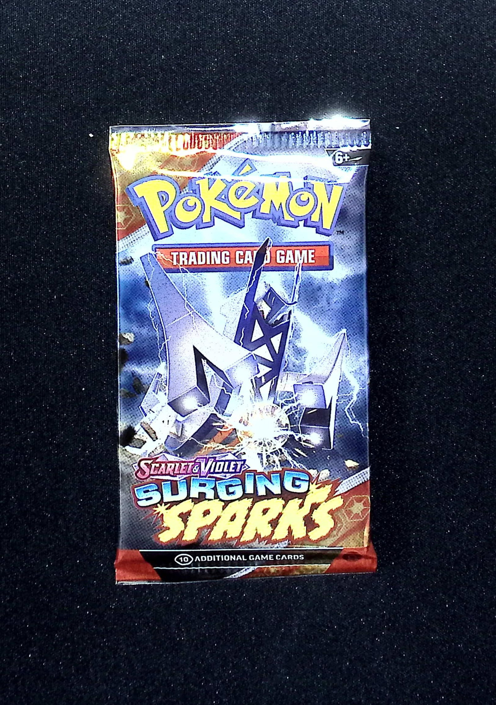 Pokemon Scarlet & Violet Surging Sparks 10 Card TCG Booster Pack, Charizard, Pikachu, Holo: Pokemon Trading Card Game Cards, Charizard, Pikachu, Mewto, EX, Referse Holo, Holo Rare Cards, Secret Rare Cards, Full Art Cards, Evee, 3 Stars Ultra Rare Cards, Double Rare, Illustration Rare, Specia