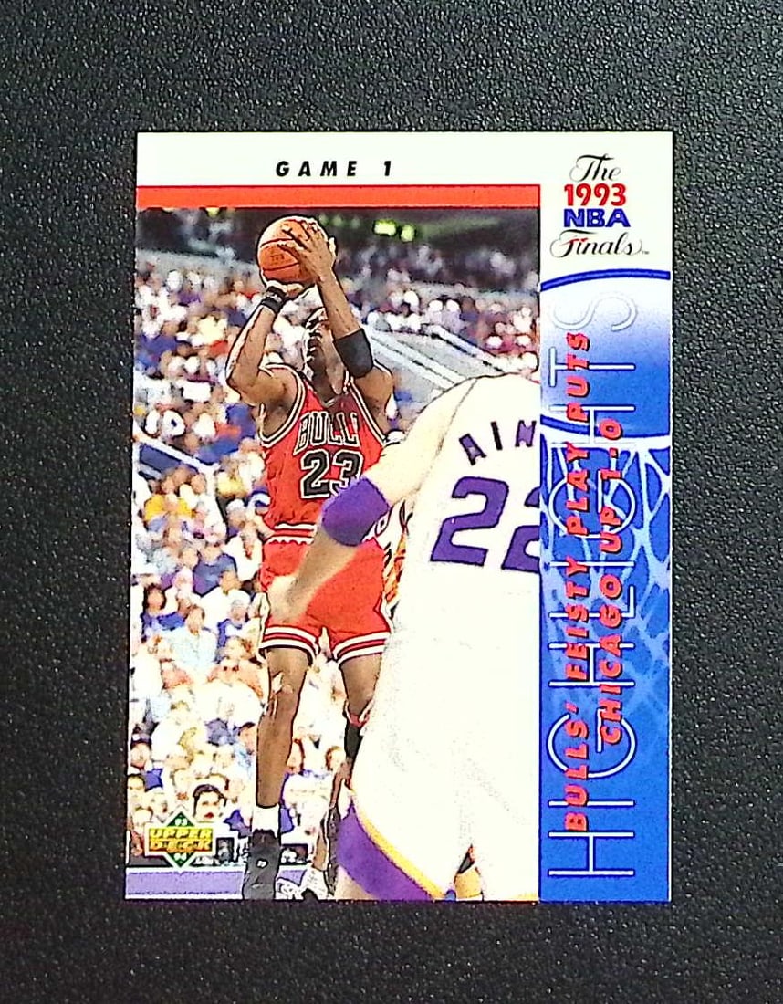 Michael Jordan Finals Game 1 1993-94 Upper Deck #198: Upper Deck, Basketball NBA Trading & Sports Cards, Sports Cards for Sale Near Me, Chrome, Refractor, SP, SSP, Valuable Auction Memorabilia Lots Sold On Line, NBA Championship & Hall of Fame Player Car