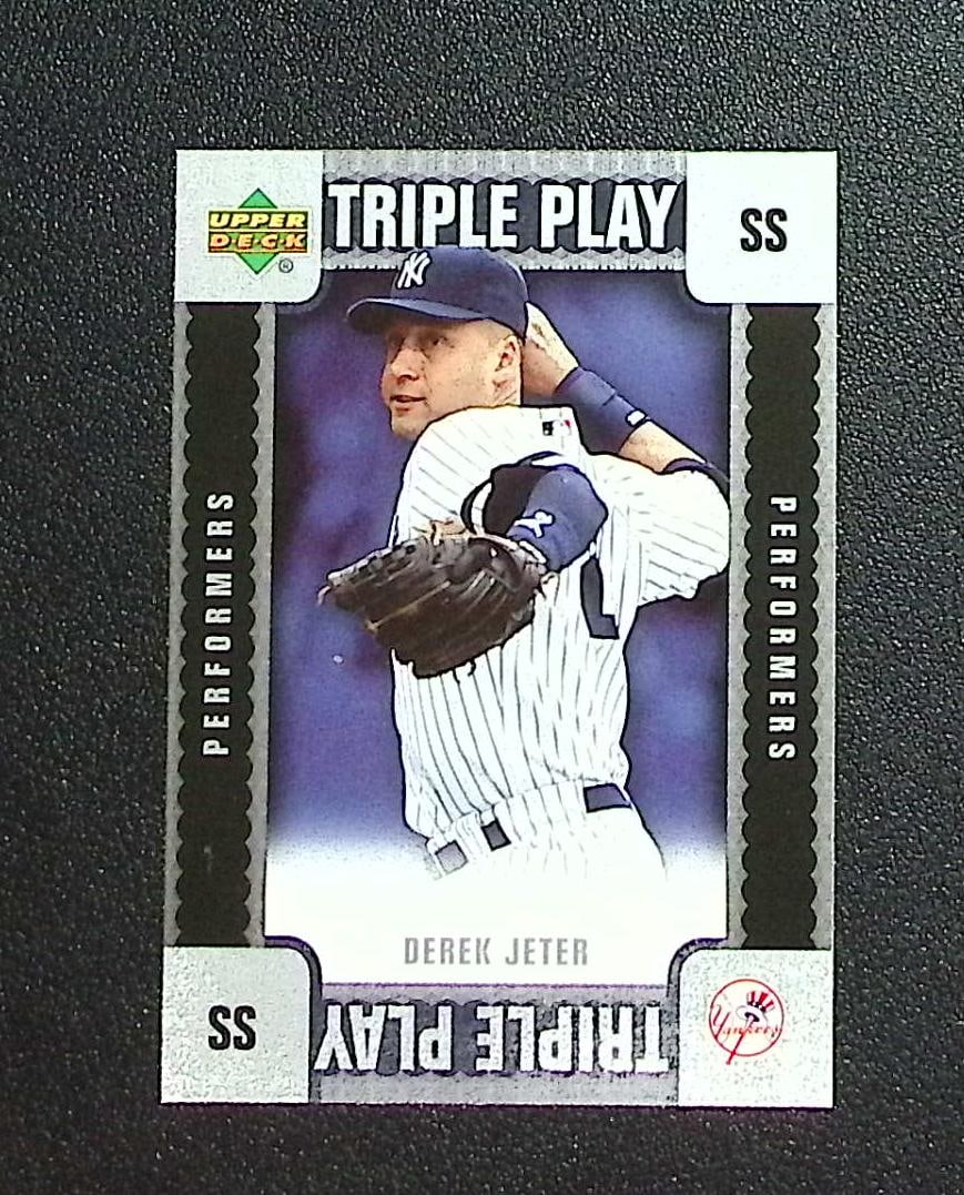 Derek Jeter Triple Play 2007 Upper Deck #TP-DJ New York Yankees: Upper Deck Baseball MLB Trading & Sports Cards, Old Sports Cards for Sale Near Me, Auction Memorabilia Lots for Sale On Line, World Series & Hall of Fame Players