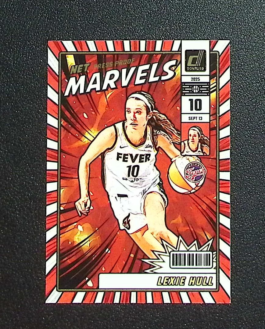 Lexie Hull Net Marvels 2025 Panini WNBA Donruss #1: Panini, Donruss Optic, Donruss Select, Prizm, Mosaic, Contenders, Revolution, Phoenix, NBA Hoops, Rookie NFL Sports Trading Cards, Silver, SP, SSP, Wave Prizms, Numbered Cards, Basketball sports Cards