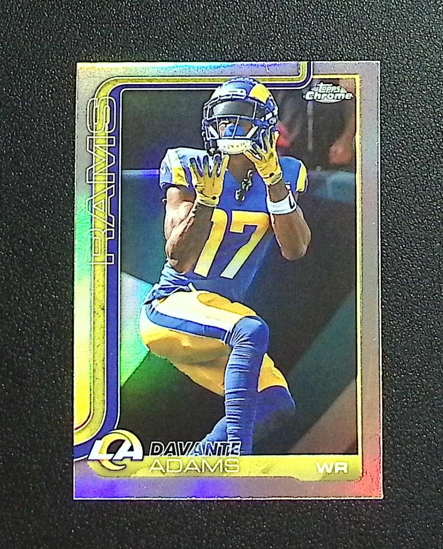 Davante Adams Refractor 2025 Topps Chrome #165 Los Angeles Rams: Topps & Bowman Football NFL Trading Sports Cards, Sports Cards for Sale Near Me, Super Bowl & Hall of Fame Player Cards, Resurgence, Composite, SP, SSP, Valuable Auction Memorabilia Lots For Sale On L