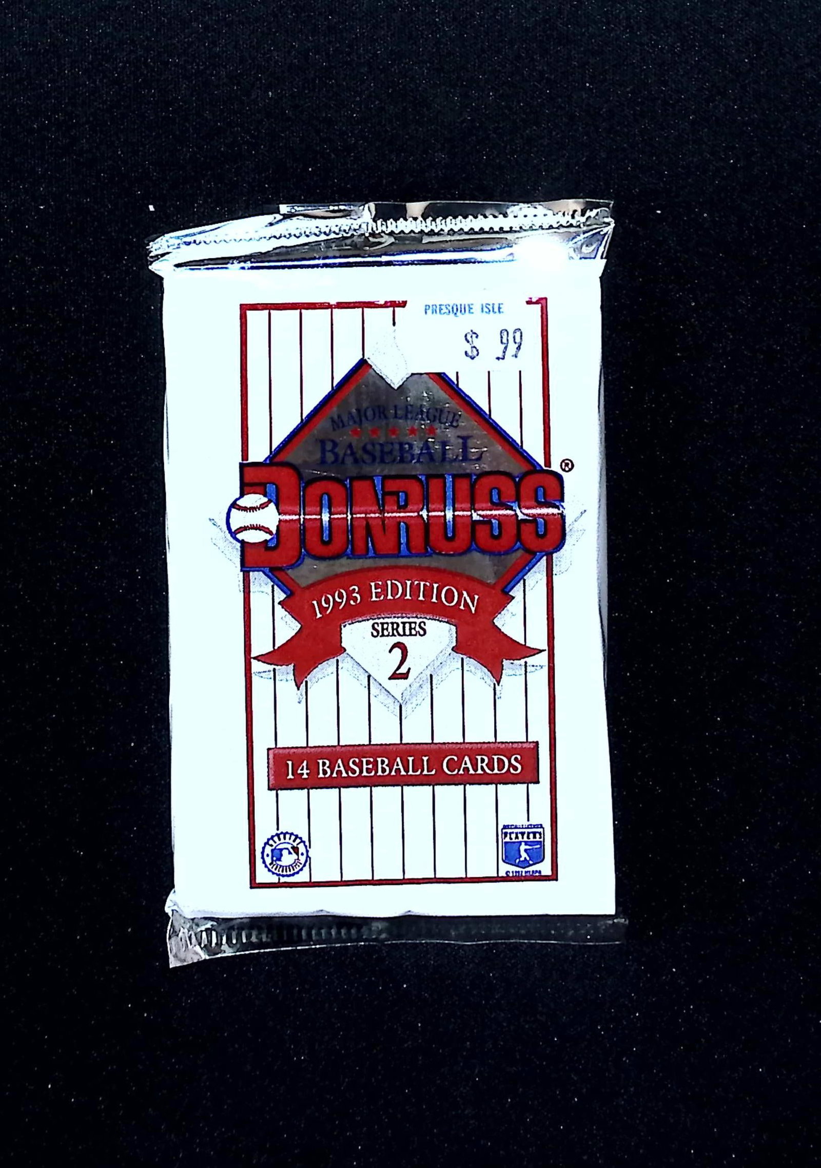 1993 Donruss Vintage Series 2 Baseball Card Retail Box Wax Pack: Vintage Valuable Donruss Baseball MLB Trading & Sports Cards, Robin Yount, George Brett, Rickey Henderson, Nolan Ryan, Old Sports Cards for Sale Near Me, World Series & hall of Fame Players, Auction M