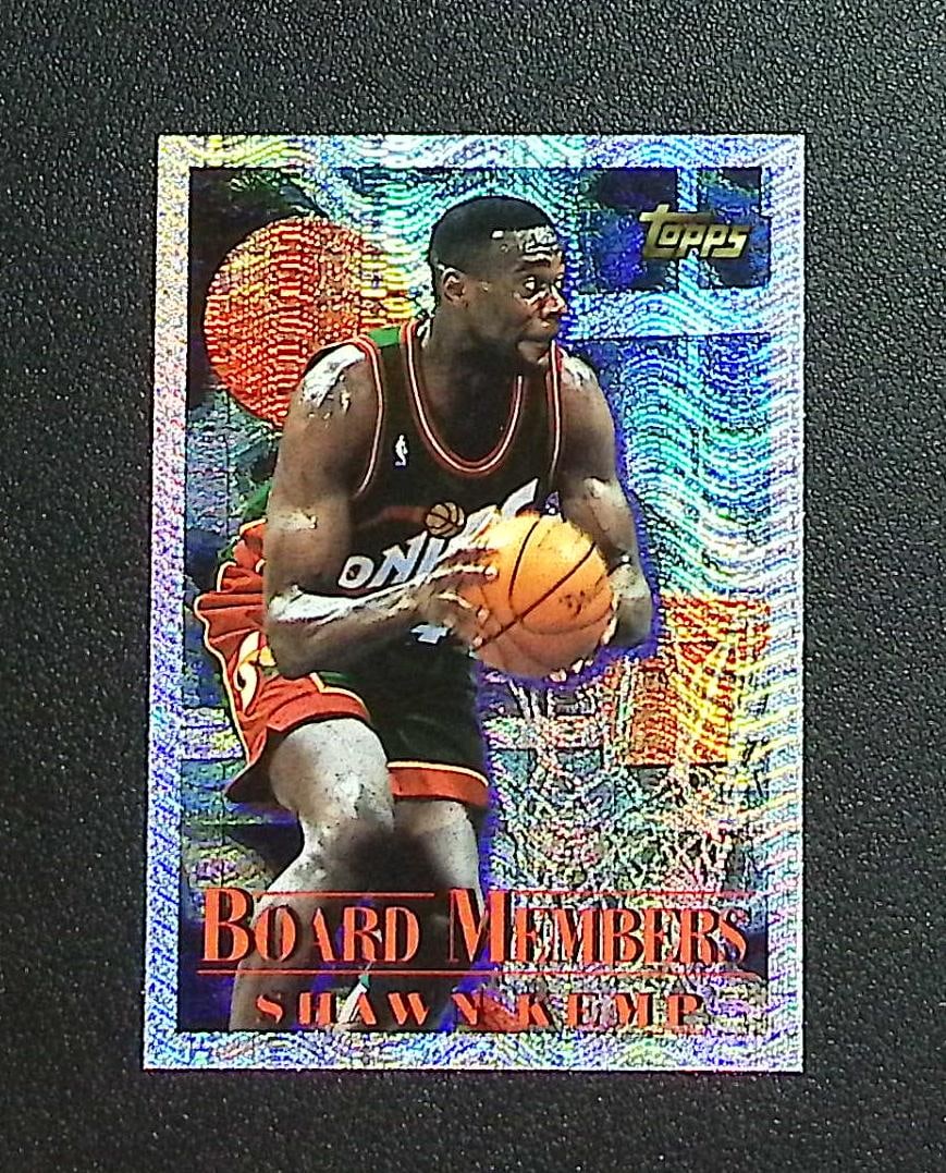 Shawn Kemp Board Members 1996-97 Topps #10 Seattle Supersonics: Topps & Bowman Basketball NBA Trading & Sports Cards, Sports Cards for Sale Near Me, Chrome, Refractor, SP, SSP, Valuable Auction Memorabilia Lots Sold On Line, NBA Championship & Hall of Fame Player 