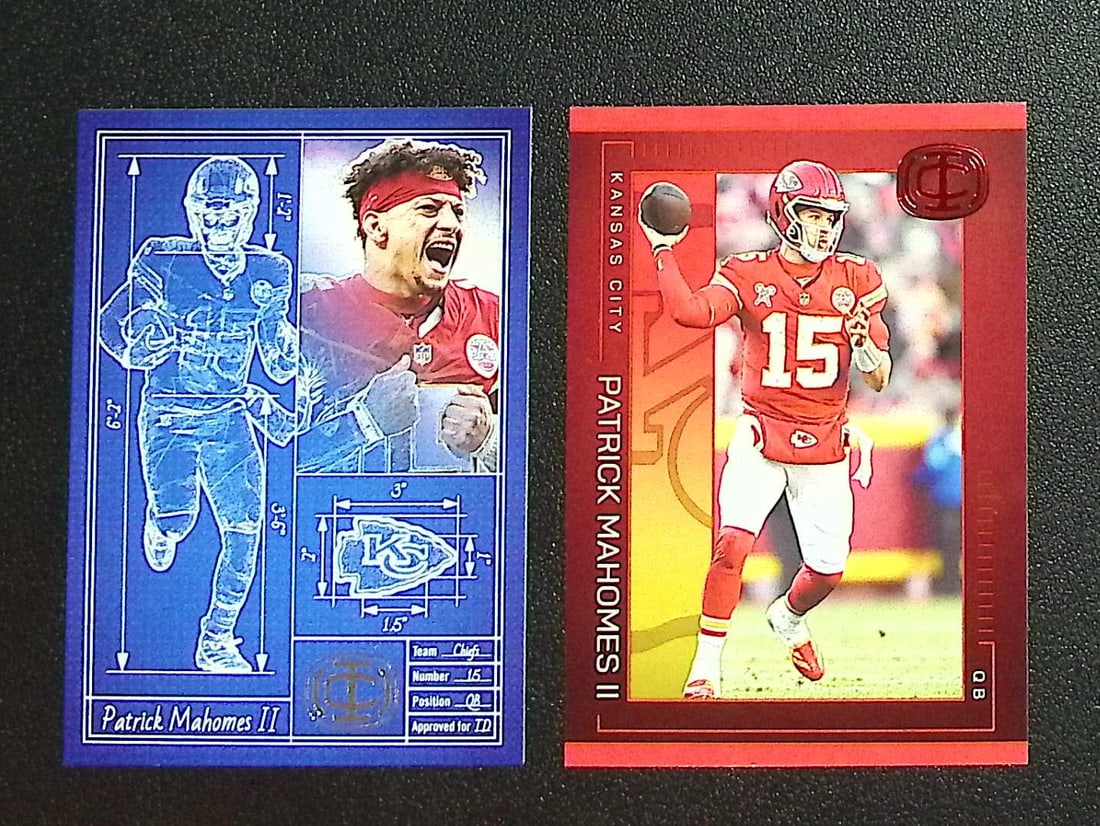 Lot of 2 Patrick Mahomes 2025 Panini Icon Collection Mahomes Cards. Different, See Pics: Panini, Donruss Optic, & Donruss Select, Prizm, Mosaic, Contenders, Zenith, Phoenix, Illusions, Absolute, Rookie NFL Sports Trading Cards, SP, SSP, Cards, Football Cards for Sale Near Me, Superbowl & 