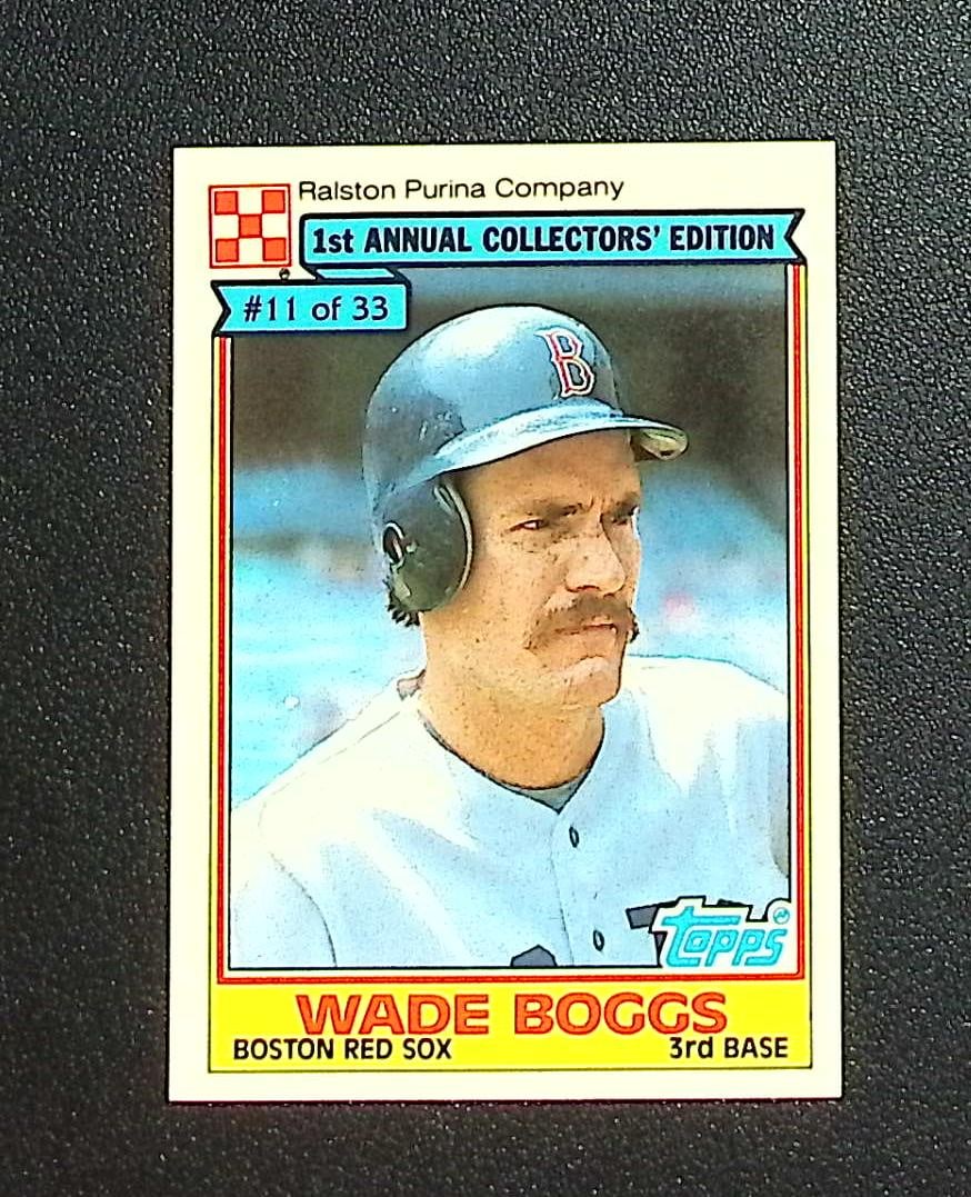 Wade Boggs 1984 Topps Ralston Purina Company #11: Topps, Bowman, & Fanatics Baseball MLB Trading & Sports Cards, Sports Cards for Sale Near Me, World Series & Hall of Fame Players Memorabilia, Refractors, X-Fractors, Numbered, SP, SSP, Valuable Aucti