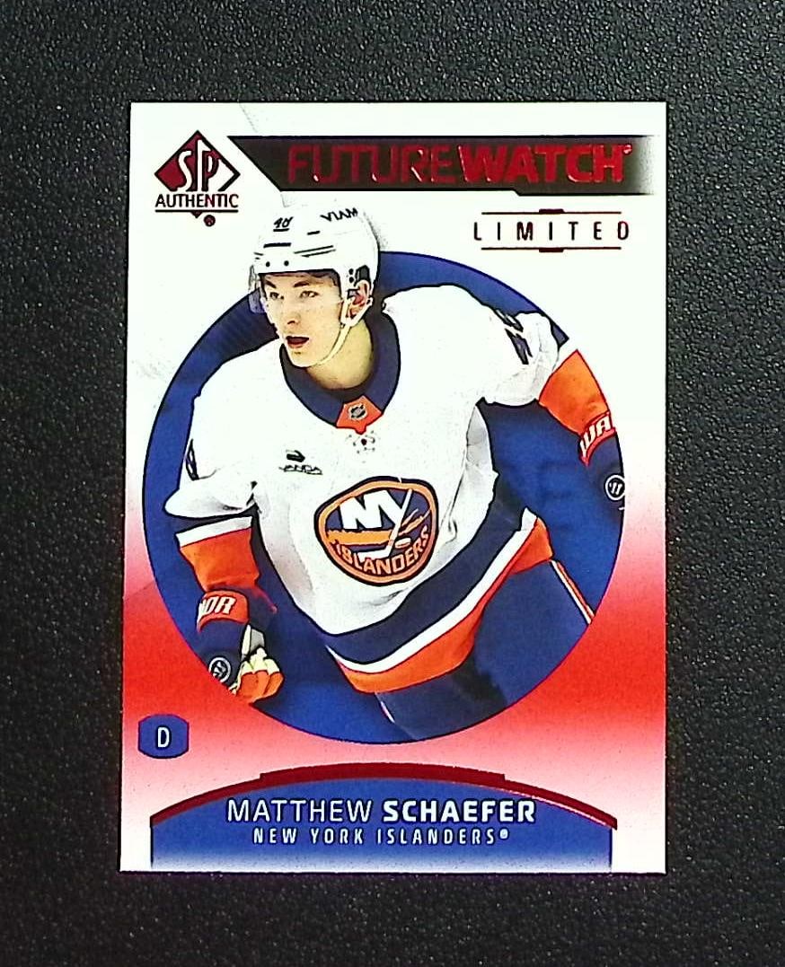 Matthew Schaefer Future Watch Limited Red 2025-26 Upper Deck SP Authentic #168: Upper Deck NHL Hockey Trading & Sports Cards, Sports Cards for Sale Near Me, Stanley Cup & Hall of Fame Players, Valuable Auction Memorabilia Lots for Sale On Line