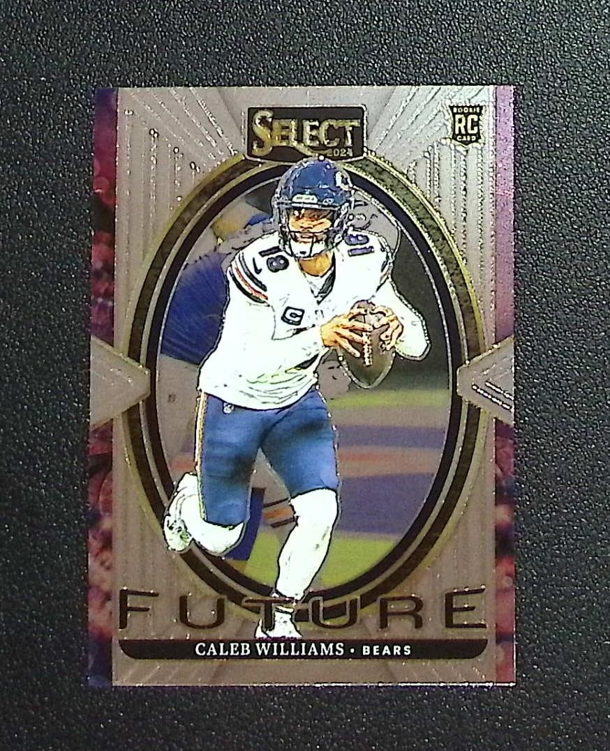 Caleb Williams Rookie Card Future 2024 Panini Select #18 Chicago Bears: Panini, Donruss Optic, & Donruss Select, Prizm, Mosaic, Contenders, Zenith, Phoenix, Illusions, Absolute, Rookie NFL Sports Trading Cards, SP, SSP, Cards, Football Cards for Sale Near Me, Superbowl & 