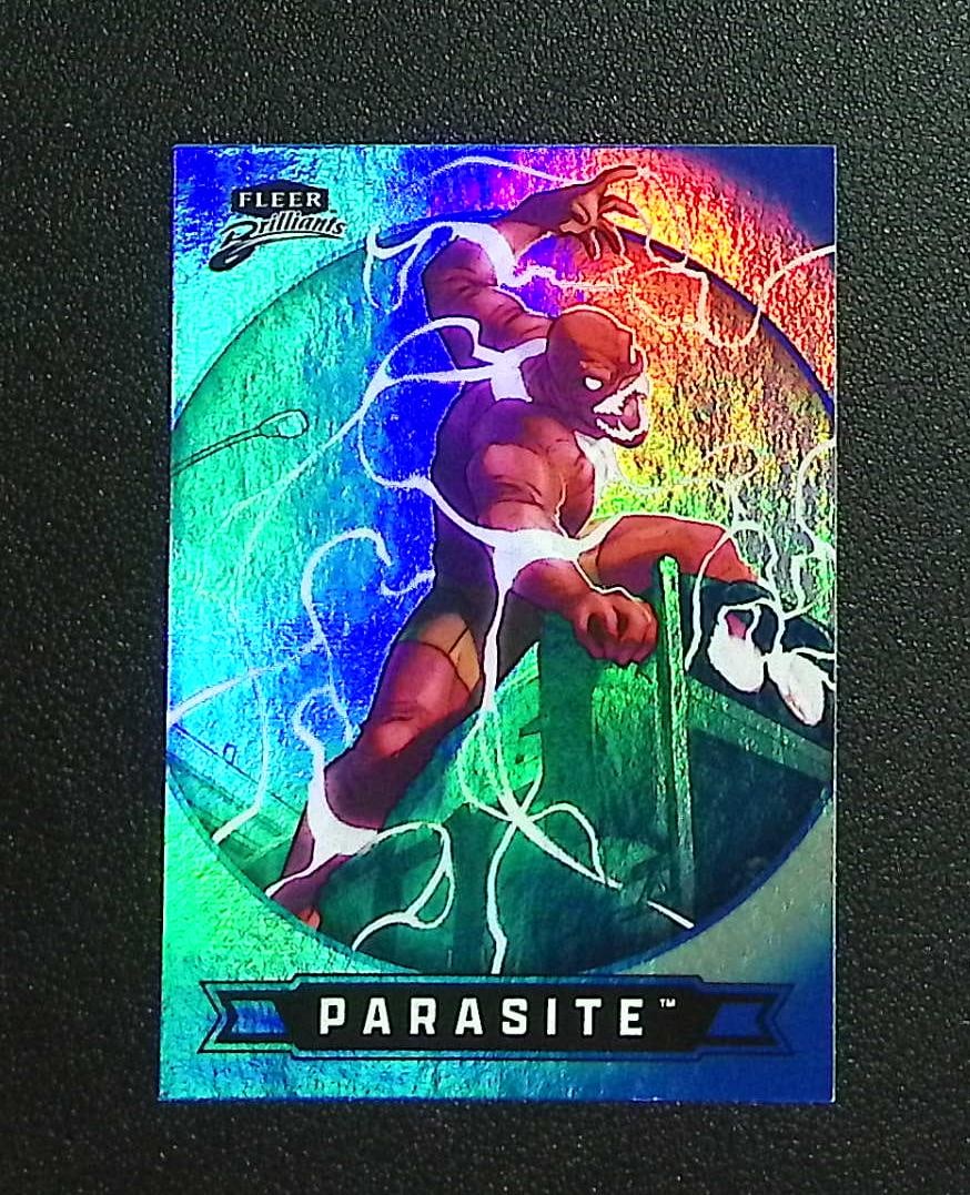 Parasite Blue 2025 Fleer Brilliants Superman #52: Topps, Fleer Upper Deck, Chrome Super Heroes DC & Marvel, Marvel Studios, MCU, Superheroes, Marvel Comis, Captain America, Thor, Hulk, Iron Man, Avengers, Thanos