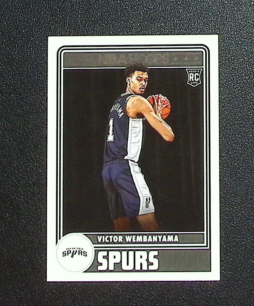 Victor Wembanyama Rookie Card 2023-24 Panini NBA Hoops #298 Spurs: Panini, Donruss Optic, Donruss Select, Prizm, Mosaic, Contenders, Revolution, Phoenix, NBA Hoops, Rookie NFL Sports Trading Cards, Silver, SP, SSP, Wave Prizms, Numbered Cards, Basketball sports Cards