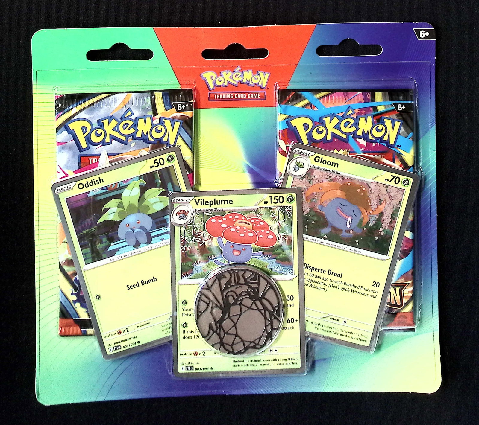 Pokemon Blister Booster Hanger: 1 - 2025 Pokemon Mega Evolutions & 1 - Phantasmal Flames (1 of 1)