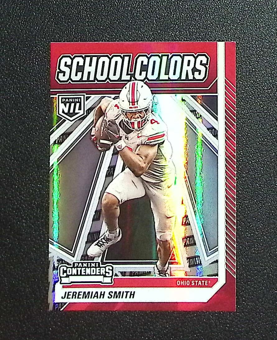 Jeremiah Smith Panini Silver Foil 2024-25 Panini NIL Ohio State #3: Panini, Donruss Optic, & Donruss Select, Prizm, Mosaic, Contenders, Zenith, Phoenix, Illusions, Absolute, Rookie NFL Sports Trading Cards, SP, SSP, Cards, Football Cards for Sale Near Me, Superbowl & 
