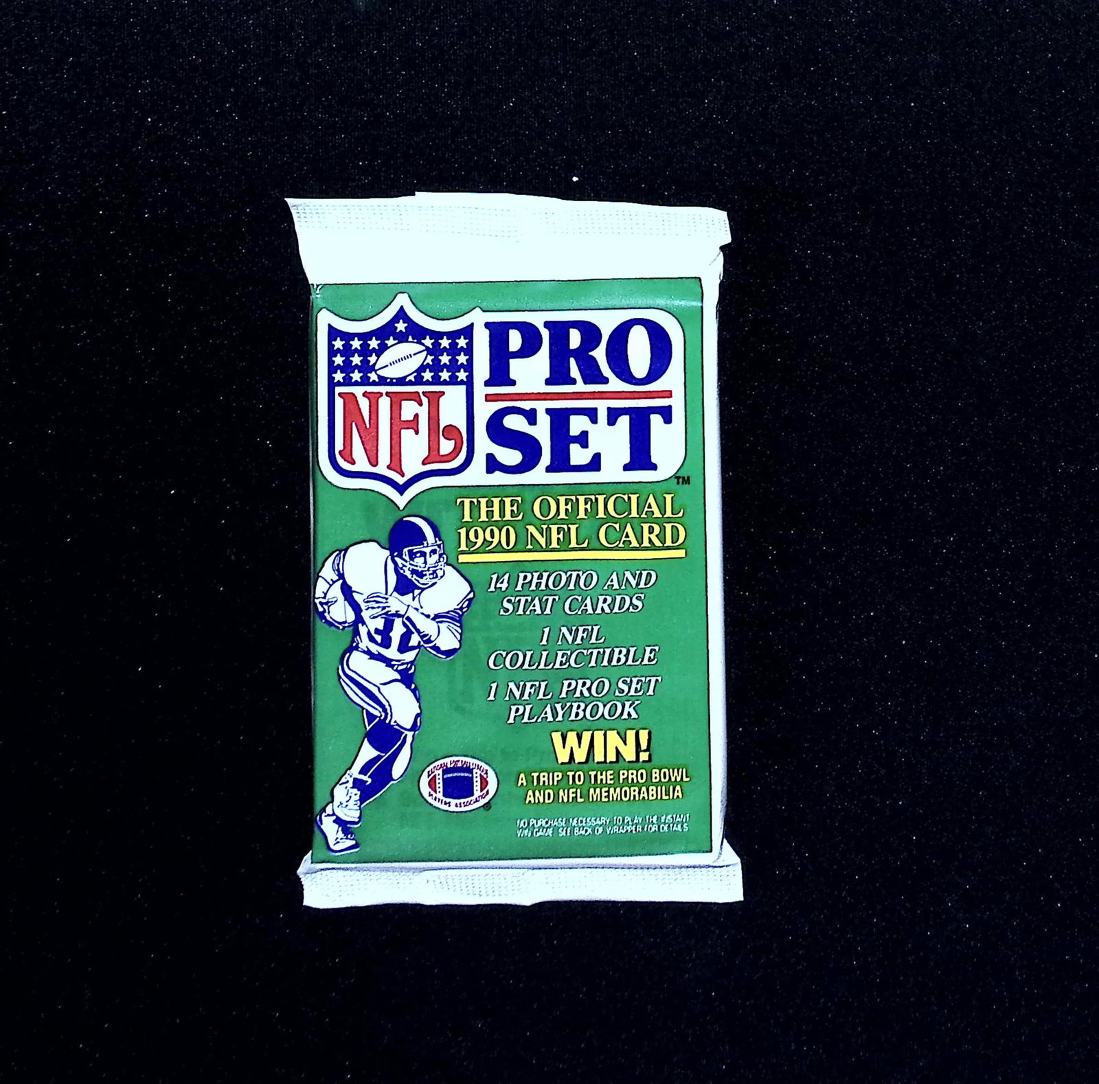 1990 Pro-Set Series 1 Vintage Football Card Retail Box Wax Pack, Sports Cards: Pro-Set Vintage Football NFL Trading & Sports Cards, Old Sports Cards for Sale on Line, Super Bowl and Hall of Fame Players, Valuable Auction Lots for Sale On Line, Rookie Cards, Pro Set Santa Claus, 