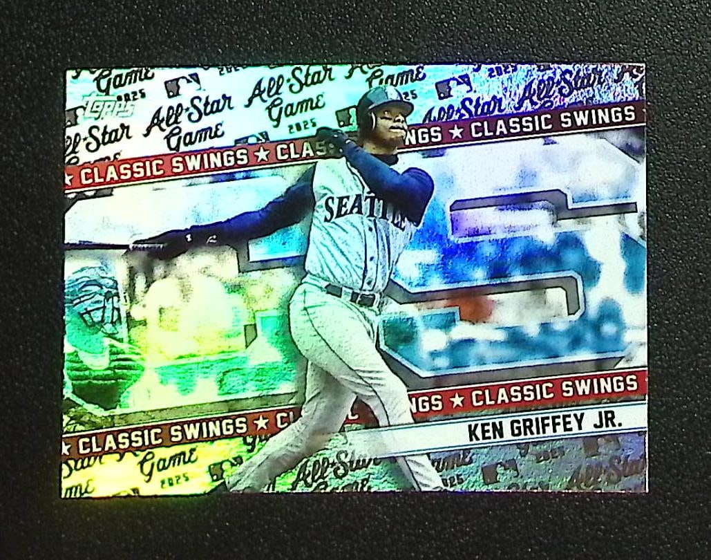 Ken Griffey Classic Swings 2025 Topps All-Star Game #CS-21 Seattle Mariners: Topps, Bowman, & Fanatics Baseball MLB Trading & Sports Cards, Sports Cards for Sale Near Me, World Series & Hall of Fame Players Memorabilia, Refractors, X-Fractors, Numbered, SP, SSP, Valuable Aucti
