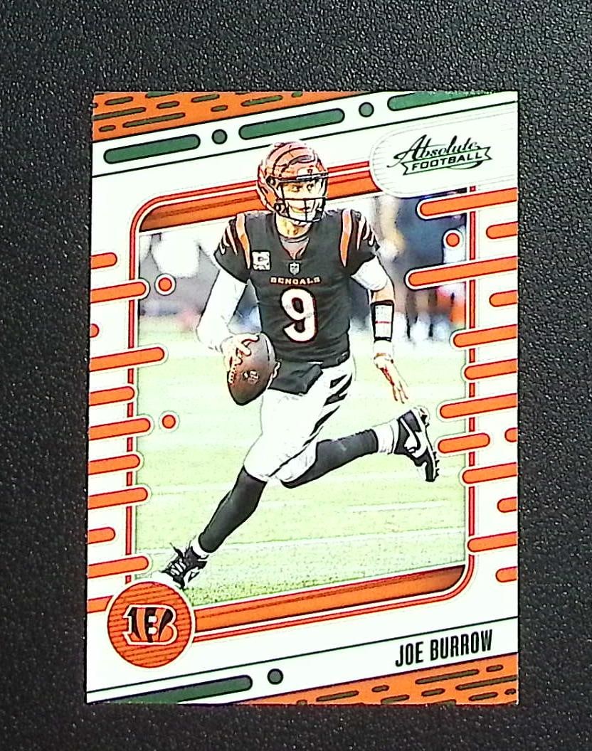 Joe Burrow Green Parallel 2024 Panini Absolute #20 Cincinnati Bengals: Panini, Donruss Optic, & Donruss Select, Prizm, Mosaic, Contenders, Zenith, Phoenix, Illusions, Absolute, Rookie NFL Sports Trading Cards, SP, SSP, Cards, Football Cards for Sale Near Me, Superbowl & 