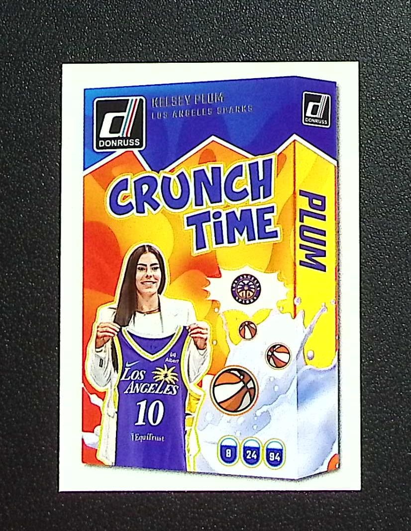 Kelsey Plum Crunch Time 2025 WNBA Panini Donruss #8 Los Angeles Sparks: Panini, Donruss Optic, Donruss Select, Prizm, Mosaic, Contenders, Revolution, Phoenix, NBA Hoops, Rookie NFL Sports Trading Cards, Silver, SP, SSP, Wave Prizms, Numbered Cards, Basketball sports Cards