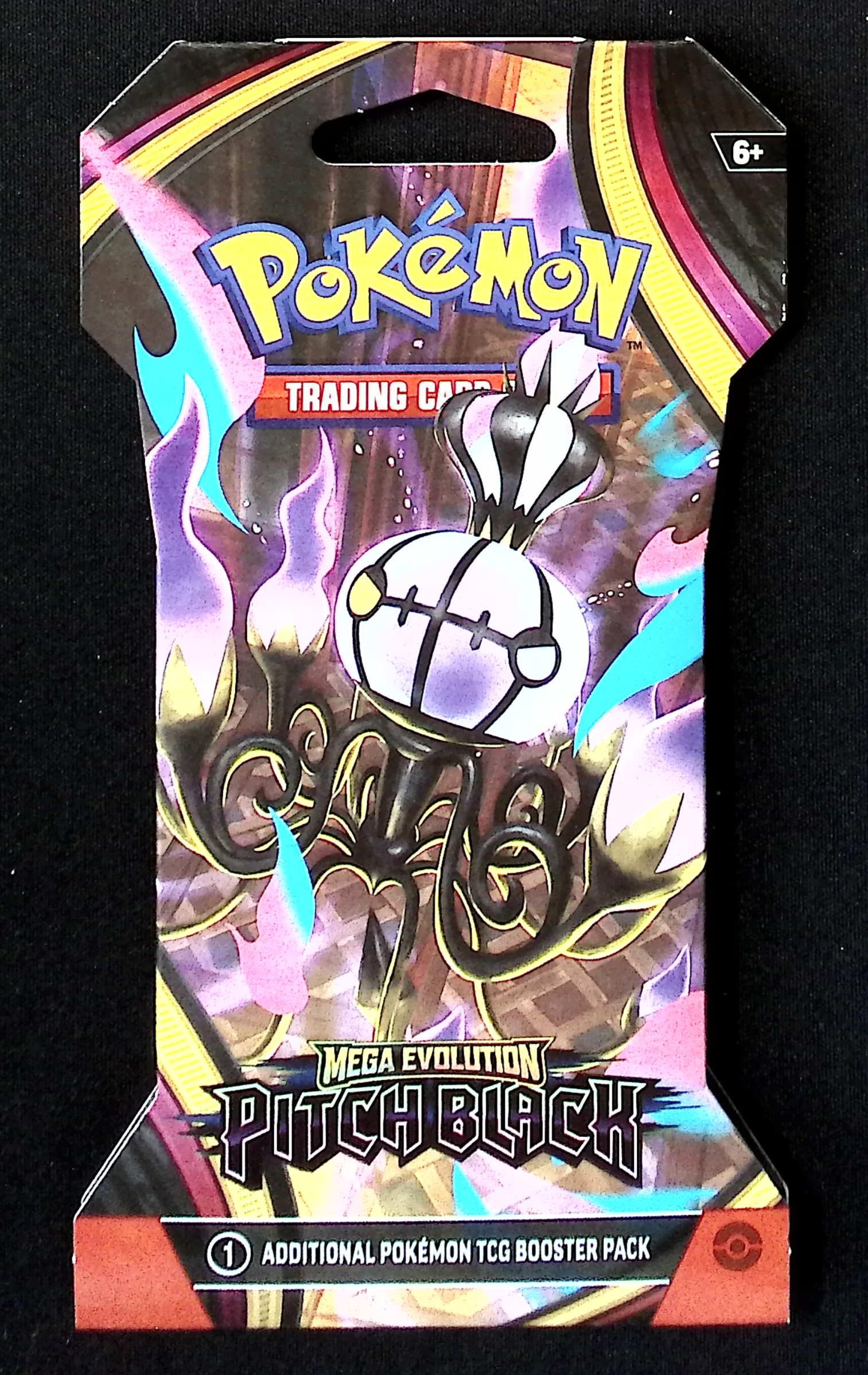Pokemon Pitch Black Sleeved Booster Pack: Pokemon Trading Card Game Cards, Charizard, Pikachu, Mewto, EX, Referse Holo, Holo Rare Cards, Secret Rare Cards, Full Art Cards, Evee, 3 Stars Ultra Rare Cards, Double Rare, Illustration Rare, Specia