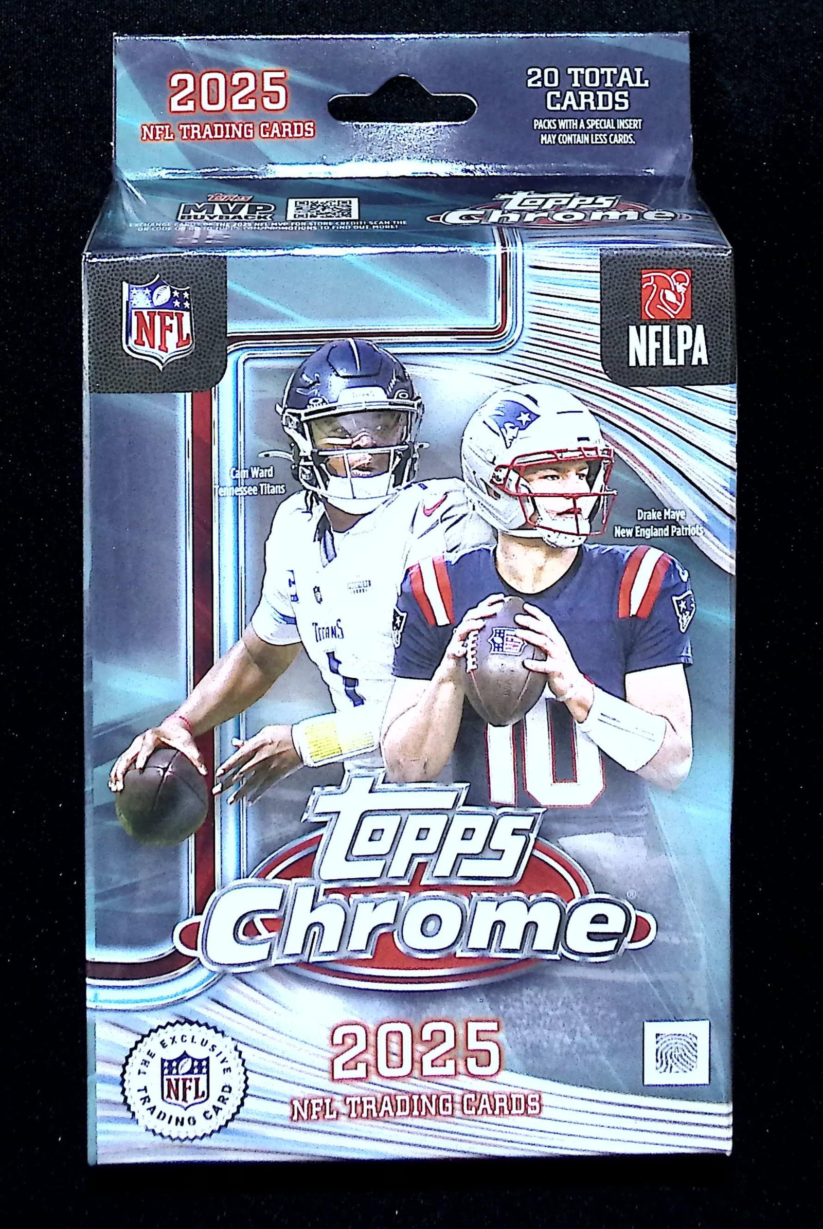 2025 Topps Chrome Football Hanger Box: Topps Football NFL Trading & Sports Cards, Refractors, Prism Refractors, X-Fractors, Sports Cards for Sale Near Me, Super Bowl & Hall of Fame Players, Autographs, SP, SSP, Valuable Auction Memorabilia