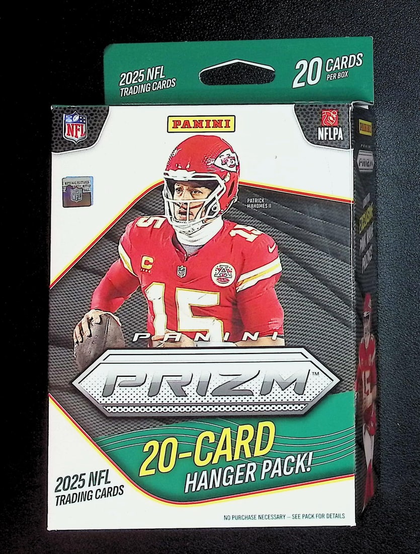 2025 Panini Prizm Football HANGER BOX - Jaxson Dart, Cam Skattebo, Travis Hunter, Emeka Egbuka: Panini Rookie Football NFL Trading & Sports Cards, Rookie Cards in This Set are Jaxson Dart, Cam Ward, Shedeur Sanders, Cam Skattebo, Travis Hunter, Football & Sports Cards for Sale Near Me, Silver, W