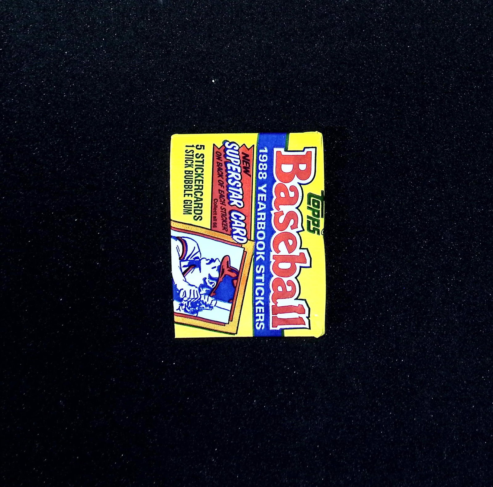 1988 Topps Vintage Baseball YEARBOOK STICKERS Retail Box Wax Pack Sports Cards: Topps Vintage Rookie Basseball MLB Trading & Sports Cards, Rookie Cards in this Set are Tom Glavine, & Jim Abbott, Old Baseball and Sports Cards For Sale Near Me, World Series Players, Hall of Fame St