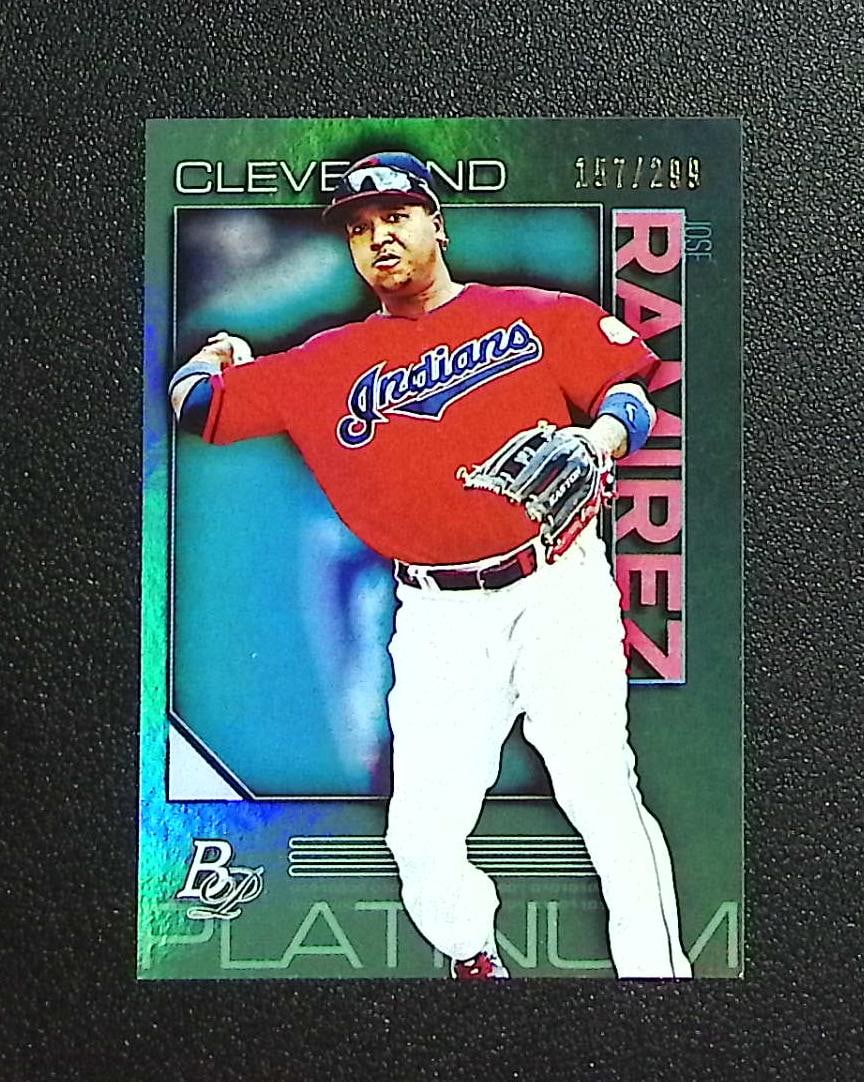 Jose Ramirez Teal /299 2020 Bowman Platinum #93 (1 of 2)
