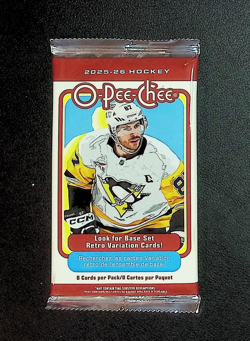 2025-'26 O Pee Chee Hockey Blaster Box Pack: O Pee Chee Hockey NHL Trading & Sports Cards, Connor McDavid, Alex Ovechkin, Sports Cards for Sale Near Me, Rookie Players, Auction Lots for Sale Near Me, Stanley Cup & Hall of Fame Players