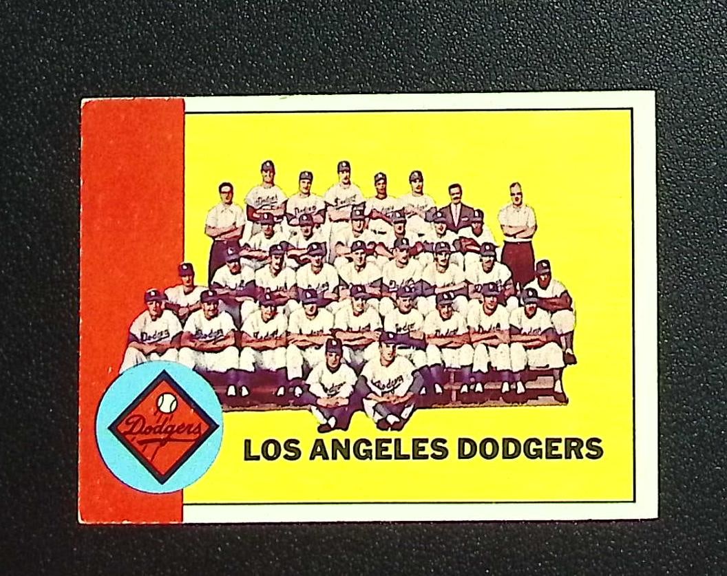 Los Angeles Dodgers 1963 Topps #337 Vintage Baseball Card (1 of 2)