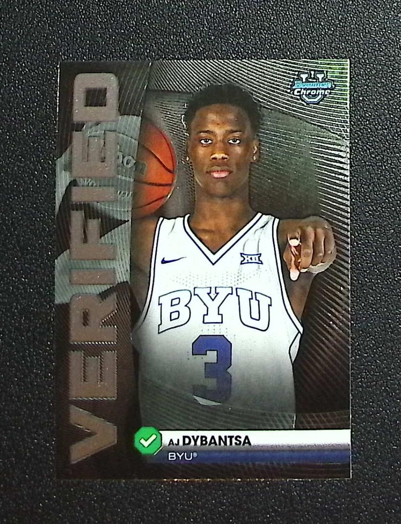 AJ Dybantsa Verified 2025-26 Bowman Chrome #BV-1 BYU Cougars, Wizards: Topps, Bowman, & Fanatics Baseball MLB Trading & Sports Cards, Sports Cards for Sale Near Me, World Series & Hall of Fame Players Memorabilia, Refractors, X-Fractors, Numbered, SP, SSP, Valuable Aucti