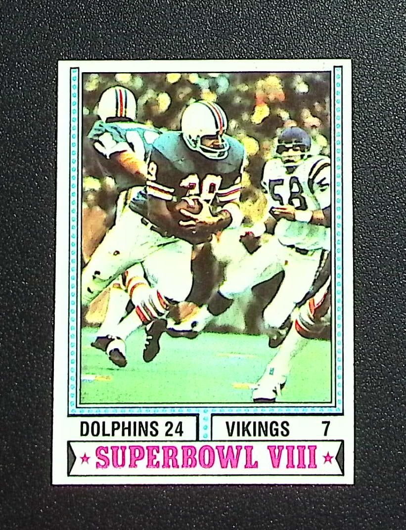 Super Bowl VIII Dolphins Vikings 1974 Topps #463: Topps & Bowman Football NFL Trading Sports Cards, Sports Cards for Sale Near Me, Super Bowl & Hall of Fame Player Cards, Resurgence, Composite, SP, SSP, Valuable Auction Memorabilia Lots For Sale On L