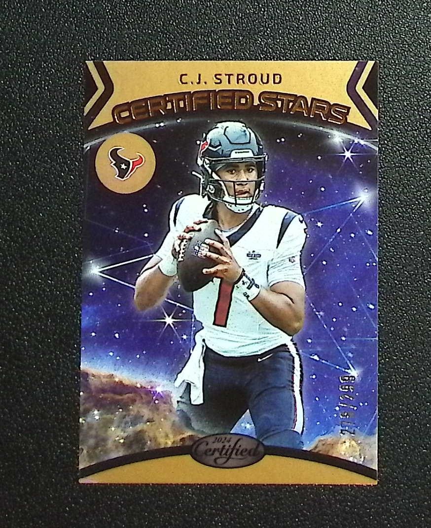 Cj Stroud Certified Stars Bronze Mirror /299 2024 Panini Certified #1 Houston Texans: Panini, Donruss Optic, & Donruss Select, Prizm, Mosaic, Contenders, Zenith, Phoenix, Illusions, Absolute, Rookie NFL Sports Trading Cards, SP, SSP, Cards, Football Cards for Sale Near Me, Superbowl & 