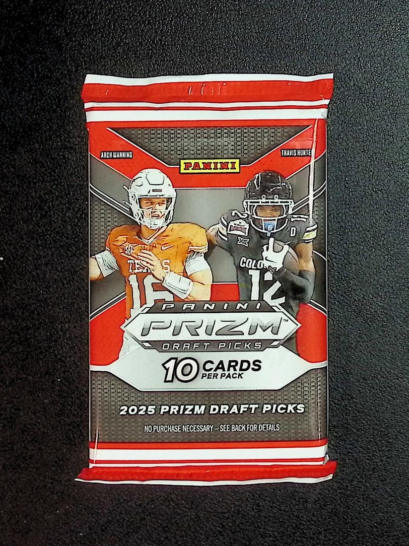 2025 Panini Prizm Draft Picks Football Card Mega Box Pack Sports Card Rookie NFL Trading Cards: Panini Rookie Football NFL Trading & Sports Cards, Rookie Cards in This Set are Jaxson Dart, Cam Ward, Shedeur Sanders, Cam Skattebo, Travis Hunter, Football & Sports Cards for Sale Near Me, Silver, W