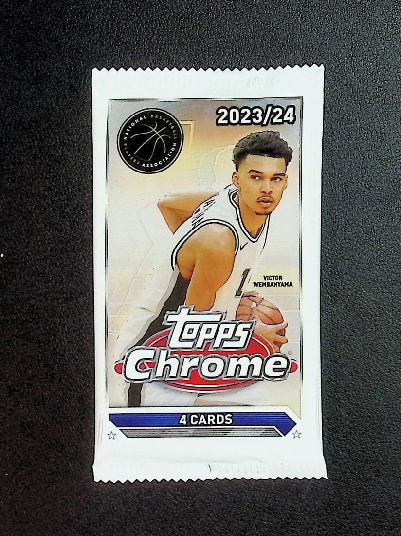 2023-24 Topps Chrome Basketball Cards BLASTER BOX PACK Victor Wembanyama Rookie Card (1 of 1)