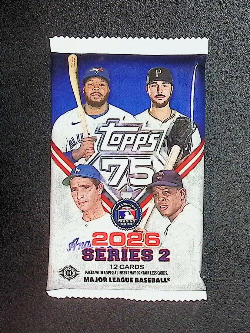 2026 Topps Series 2 HOBBY BOX PACK Baseball 75th Anniversary (1 of 1)