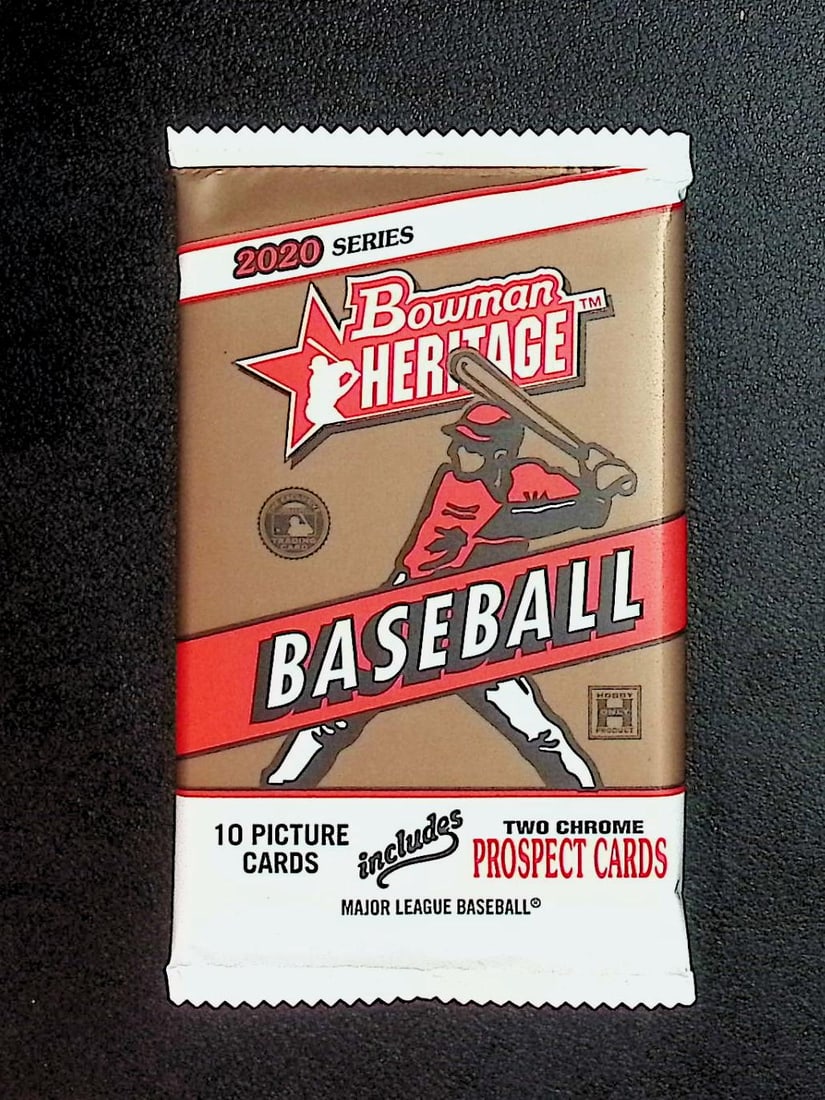 2020 Bowman HERITAGE HOBBY BOX PACK 2 Chrome Prospect Cards in Every Pack (1 of 1)