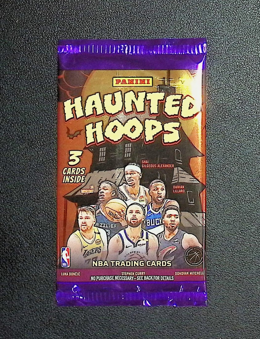 2025 Panini Haunted Hoops Basketball Retail Box Pack: Panini Basketball NBA Trading & Sports Cards, Sports Cards for Sale Near Me, Anthony Edwards, Jayson Tatum, Steph Curry, Panini Numbered Cards, Cracked Ice, Silver Prizm, Auction Lots for Sale on Line