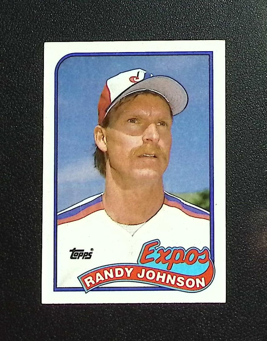 Randy Johnson Rookie Card 1989 Topps #647 Montreal Expos: Topps, Bowman, & Fanatics Baseball MLB Trading & Sports Cards, Sports Cards for Sale Near Me, World Series & Hall of Fame Players Memorabilia, Refractors, X-Fractors, Numbered, SP, SSP, Valuable Aucti